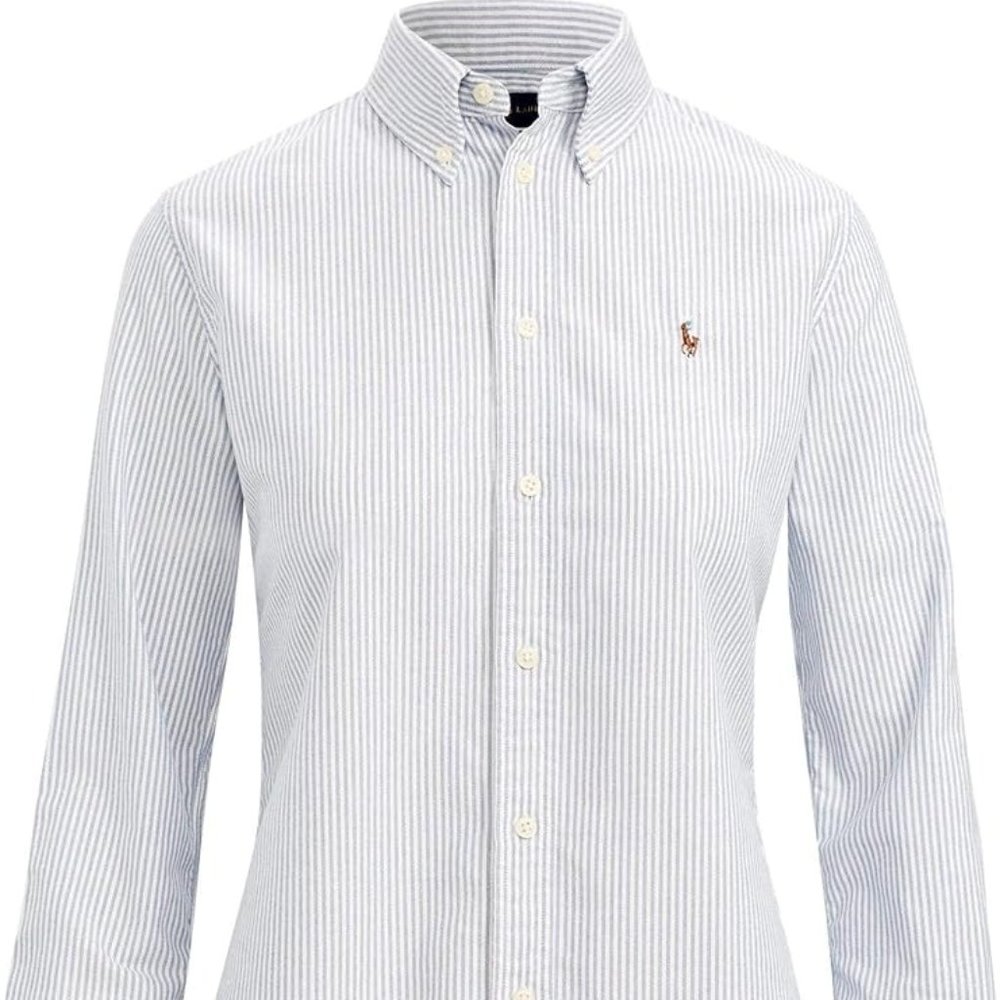 RALPH LAUREN  Slim Fit Blue Strip Button up Small